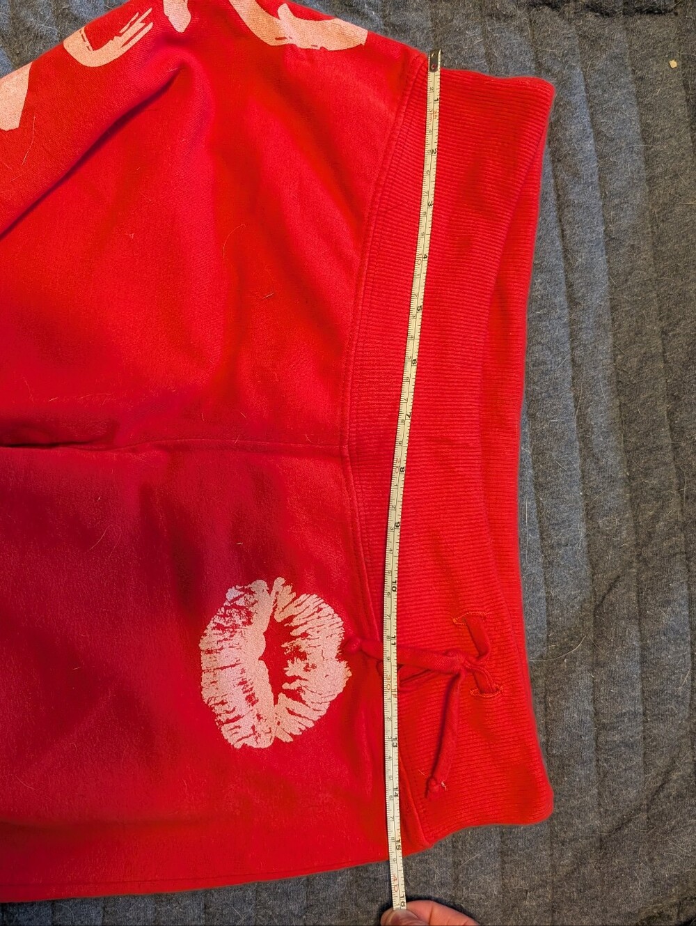 Harajuku Lovers Red Sweatpants Gwen Stefani No Doubt Sz S - Picture 7 of 7